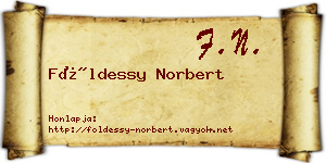 Földessy Norbert névjegykártya